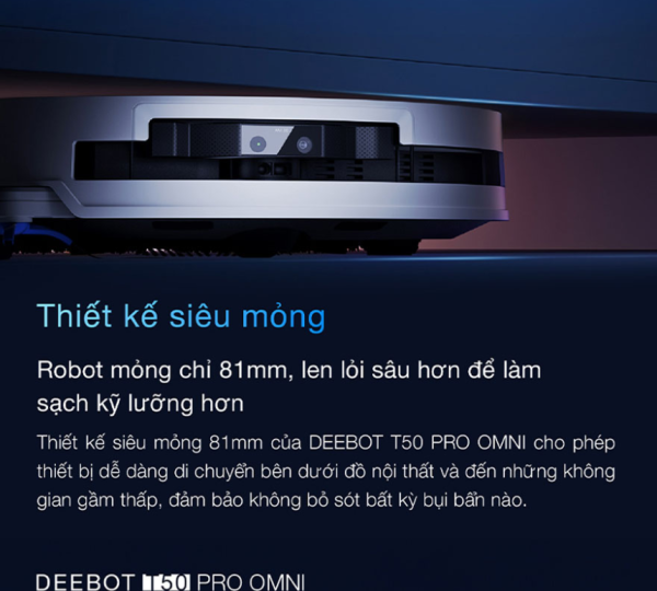 Robot Hút Bụi Lau Nhà ECOVACS DEEBOT T50 OMNI - Hình ảnh 8