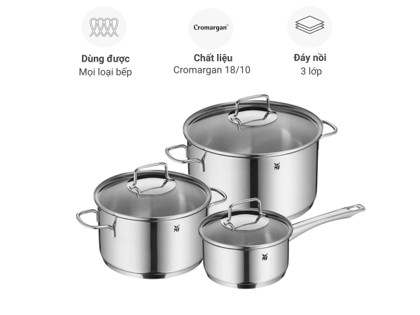 Bộ nồi WMF Astoria 3 món - Hình ảnh 7