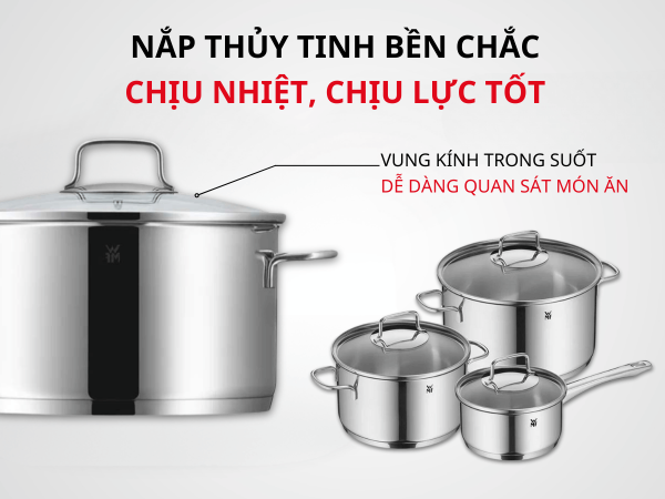 Bộ nồi WMF Astoria 3 món - Hình ảnh 5
