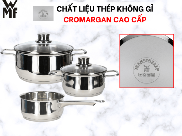 Bộ nồi WMF Diadem Plus 3 món - Hình ảnh 6