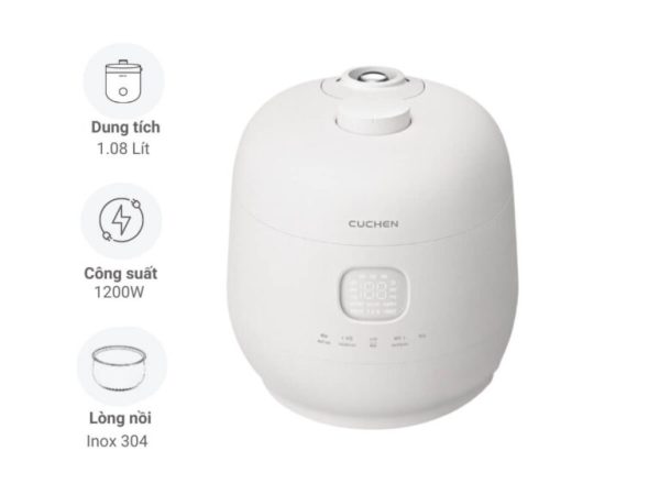 Nồi Cơm Áp Suất Cao Tần Cuchen CRH-TWS0610BW