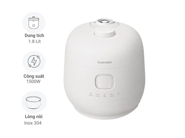 Nồi Cơm Áp Suất Cao Tần Cuchen CRH-TWS1010BW