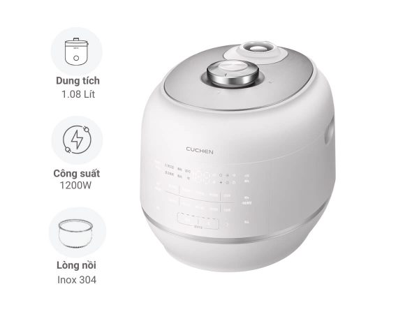 Nồi Cơm Áp Suất Cao Tần Cuchen CRT-RPS0691BW