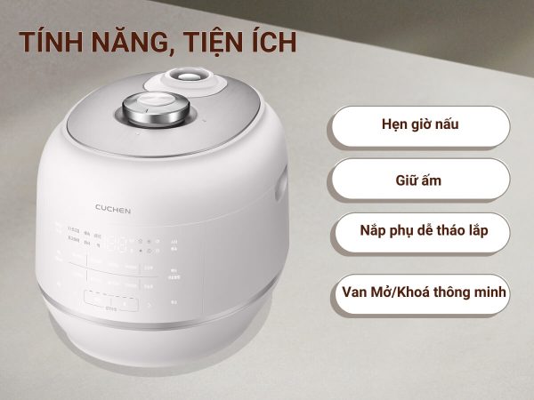 Nồi Cơm Áp Suất Cao Tần Cuchen CRT-RPS1091BW - Hình ảnh 4