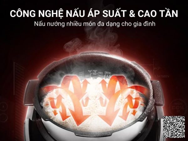 Nồi cơm áp suất cao tần Cuckoo CRP-FHTAS1010FW - Hình ảnh 7