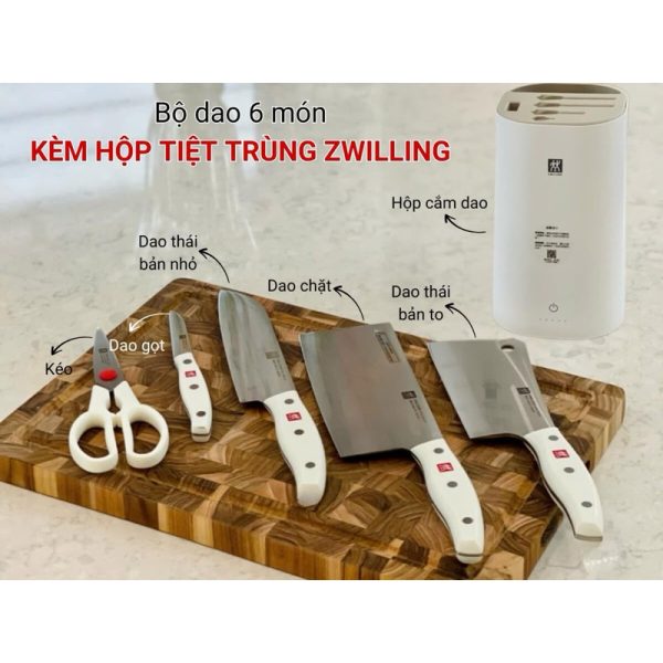 Bộ Dao Nhà Bếp ZWILLING 6 Món Tiệt Trùng - Hình ảnh 7