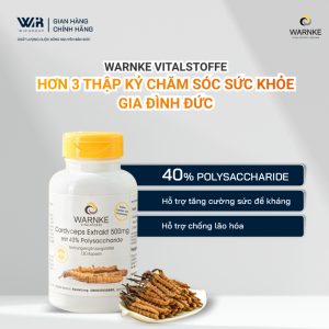 Viên Uống Đông Trùng Hạ Thảo Warnke Cordyceps Extrakt 500mg 120 Viên