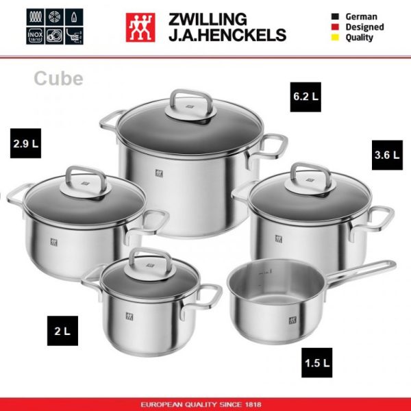 Bộ Nồi Đức Zwilling Cube 5 Món - Hình ảnh 2