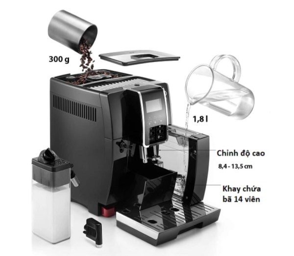 Máy Pha Cà Phê DeLonghi Dinamica ECAM 350.55.B - Hình ảnh 7
