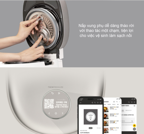 Nồi Cơm Cao Tần Áp Suất Cuckoo Master Chef Silence 2025 - Hình ảnh 11