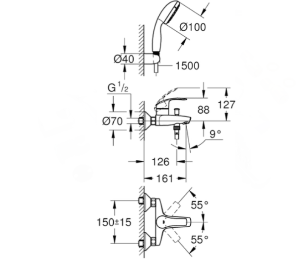 Sen Tắm Grohe Eurosmart | 3330220A - Hình ảnh 2