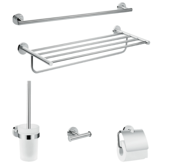 BỘ PHỤ KIỆN NHÀ TẮM HANSGROHE LOGIS UNIVERSAL 5‑IN‑1 – MÃ 41728000