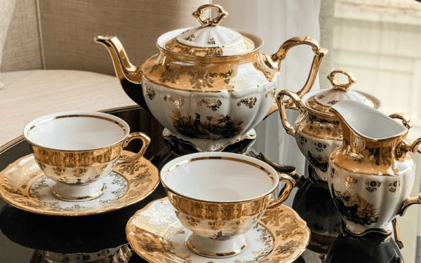 Bộ Trà Sứ Tiệp Con Thú Vàng 15 Món - Hình ảnh 4