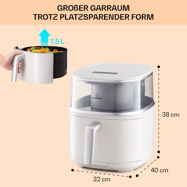 Nồi chiên khí nóng Klarstein Air Bloom 7.5 L - Hình ảnh 2