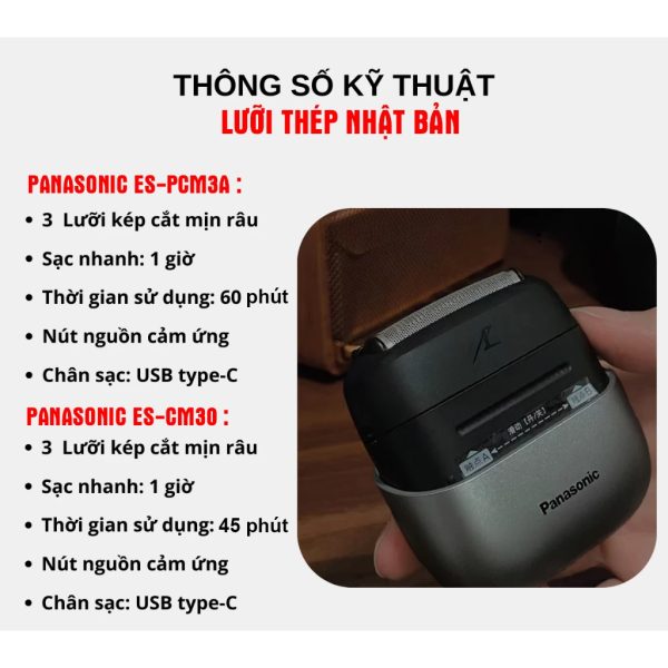 Máy Cạo Râu Panasonic ES-CM30 - Hình ảnh 9