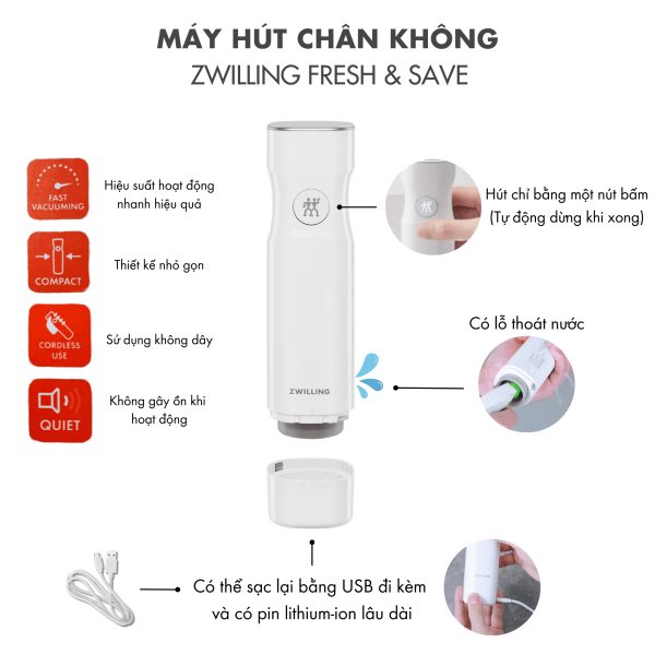 Bộ Hút Chân Không ZWILLING Fresh & Save 33 Món - Hình ảnh 3