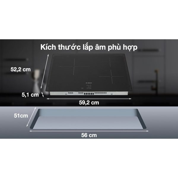 BẾP TỪ BOSCH PUC61KAA5E 3 vùng nấu - Hình ảnh 3