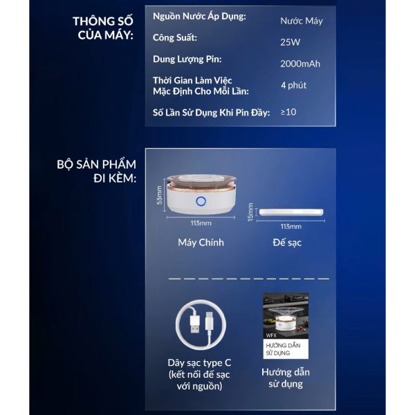 Máy Rửa Thực Phẩm Cầm Tay U ULTTY WFX - Hình ảnh 4