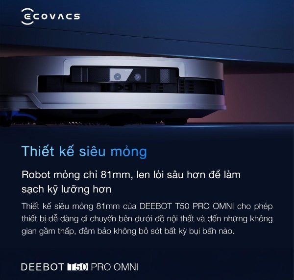 Robot Hút Bụi Lau Nhà Ecovacs T50 Pro OMNI - Hình ảnh 8
