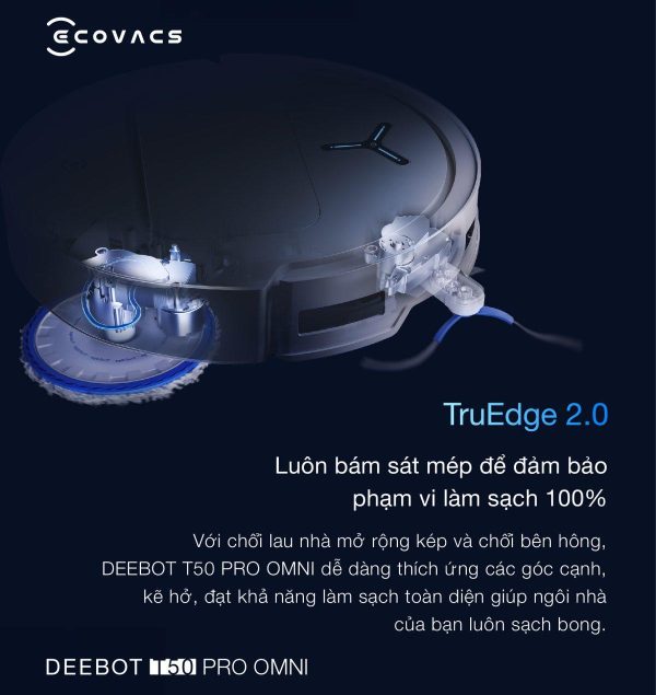 Robot Hút Bụi Lau Nhà Ecovacs T50 Pro OMNI - Hình ảnh 7