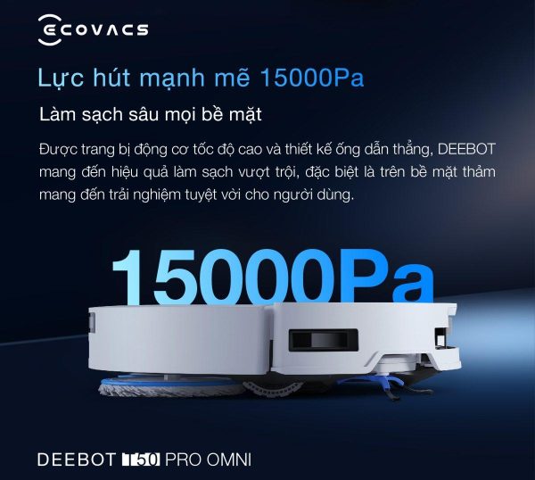 Robot Hút Bụi Lau Nhà Ecovacs T50 Pro OMNI - Hình ảnh 4