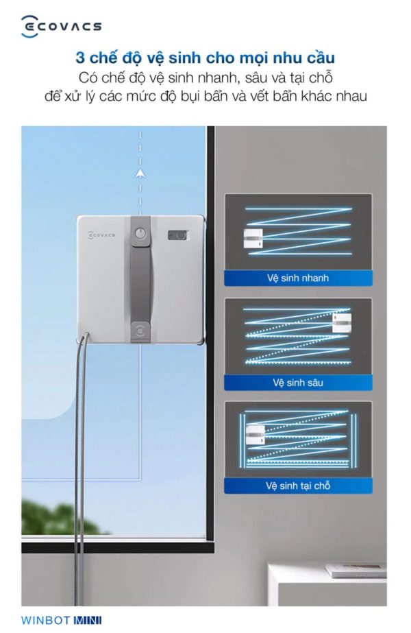 Robot Lau Kính Ecovacs Winbot Mini - Hình ảnh 10