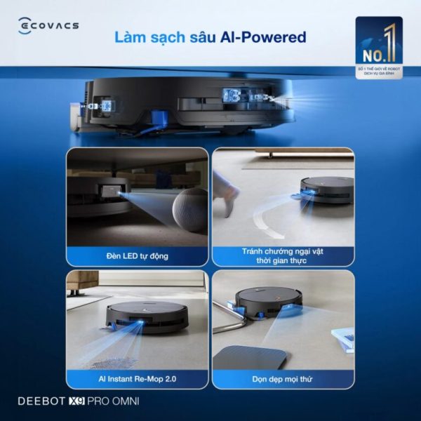 Robot Ecovacs X9 Pro Omni - Hình ảnh 7