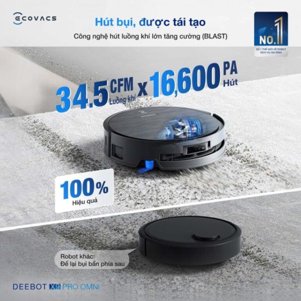 Robot Ecovacs X9 Pro Omni - Hình ảnh 6