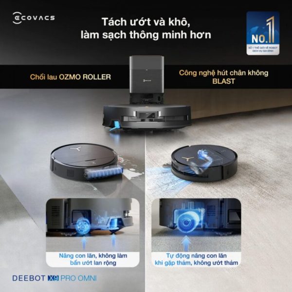 Robot Ecovacs X9 Pro Omni - Hình ảnh 4