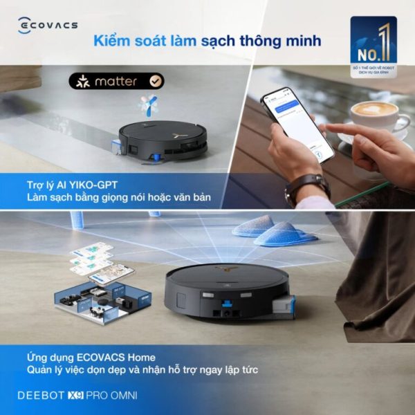 Robot Ecovacs X9 Pro Omni - Hình ảnh 2