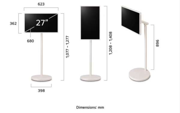 Tivi LG Stand By Me 2 27 inch | 27LX6TDGA - Hình ảnh 4