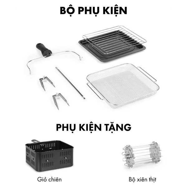 Nồi chiên không dầu Klarstein AeroVital Cube 12L - Hình ảnh 2