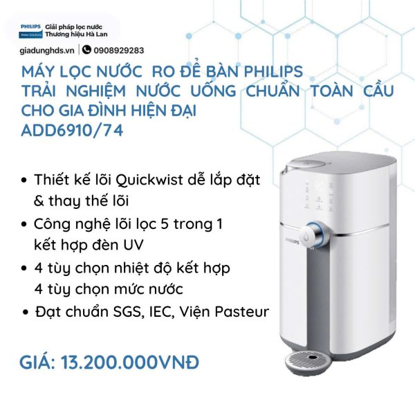 Máy Lọc Nước RO Philips ADD6910 - Hình ảnh 4