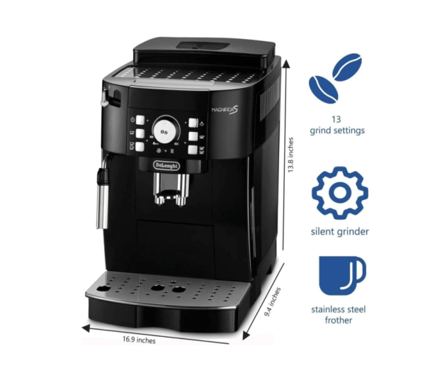 Máy Pha Cà Phê Tự Động DeLonghi Magnifica S ECAM21.117.B - Hình ảnh 7