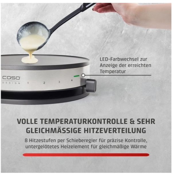 Máy Làm Bánh Crepe Caso CM1300 - Hình ảnh 2