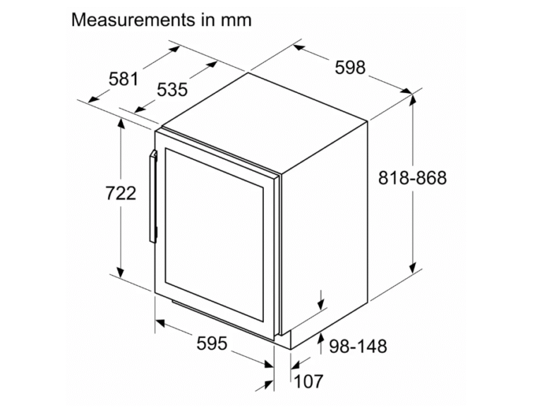 Tủ Rượu Vang BOSCH KUW21AHG0 - Hình ảnh 5