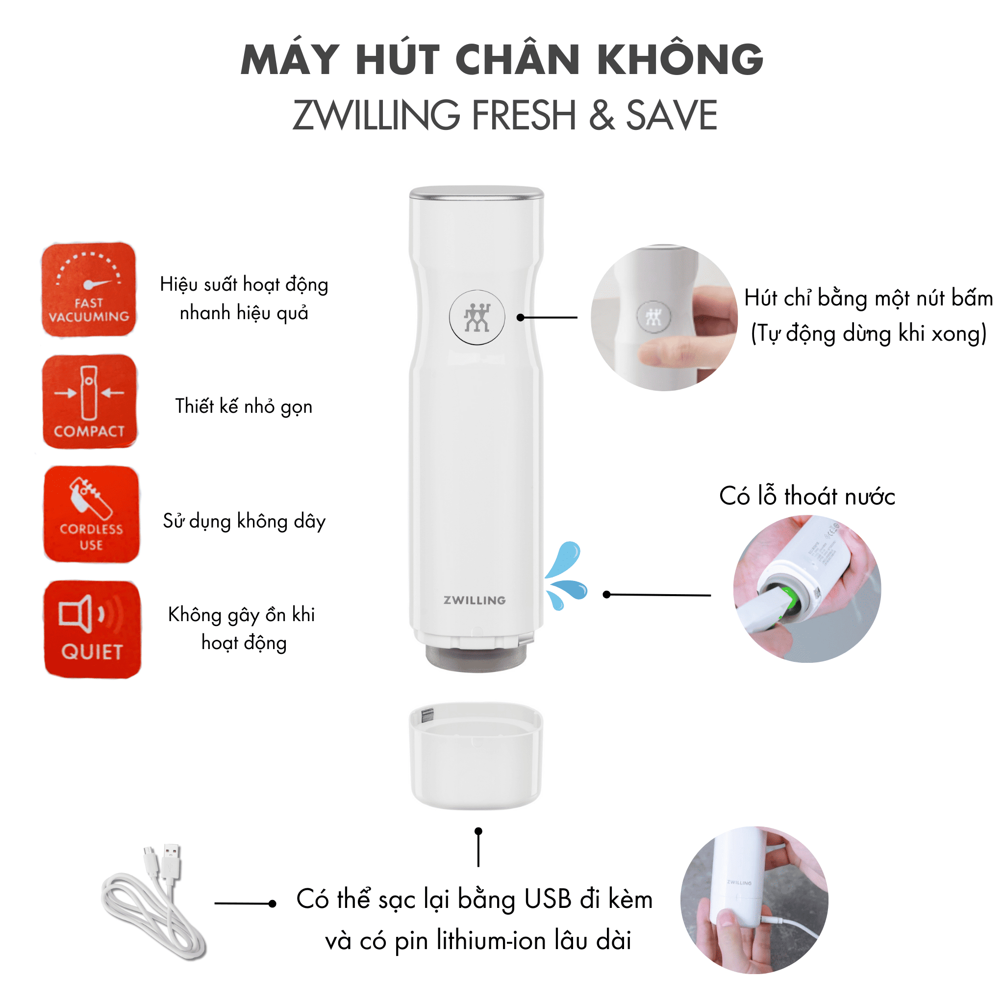 Bộ Hút Chân Không ZWILLING 40 Món - Hình ảnh 10