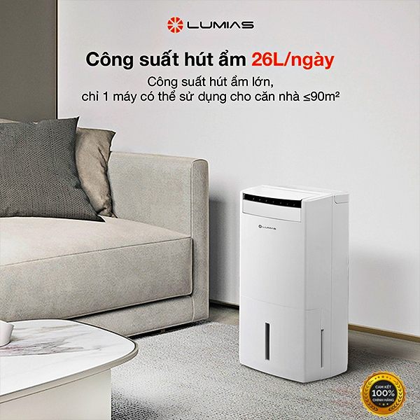 Máy hút ẩm kiêm lọc không khí thông minh Lumias D6s-60L - Hình ảnh 8