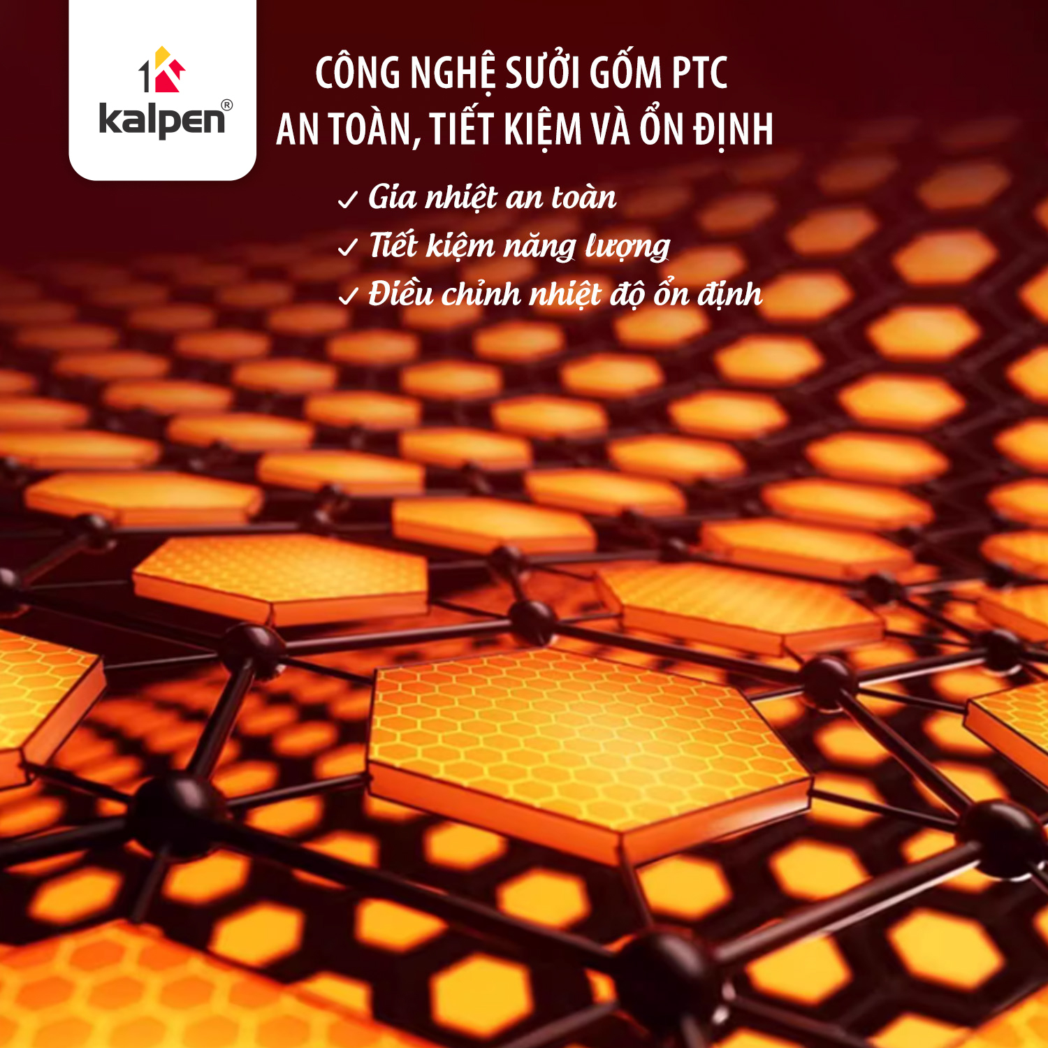 Máy Sưởi Gốm KANPEL 2000W - Hình ảnh 5