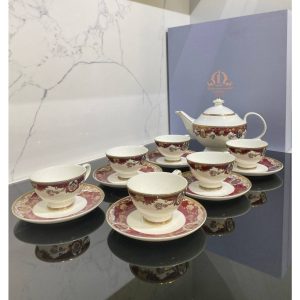 Bộ Trà Sứ Imperial London Viền Đỏ