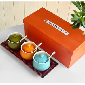 Bộ 3 Hũ Gia Vị Tròn Le Creuset 12cm