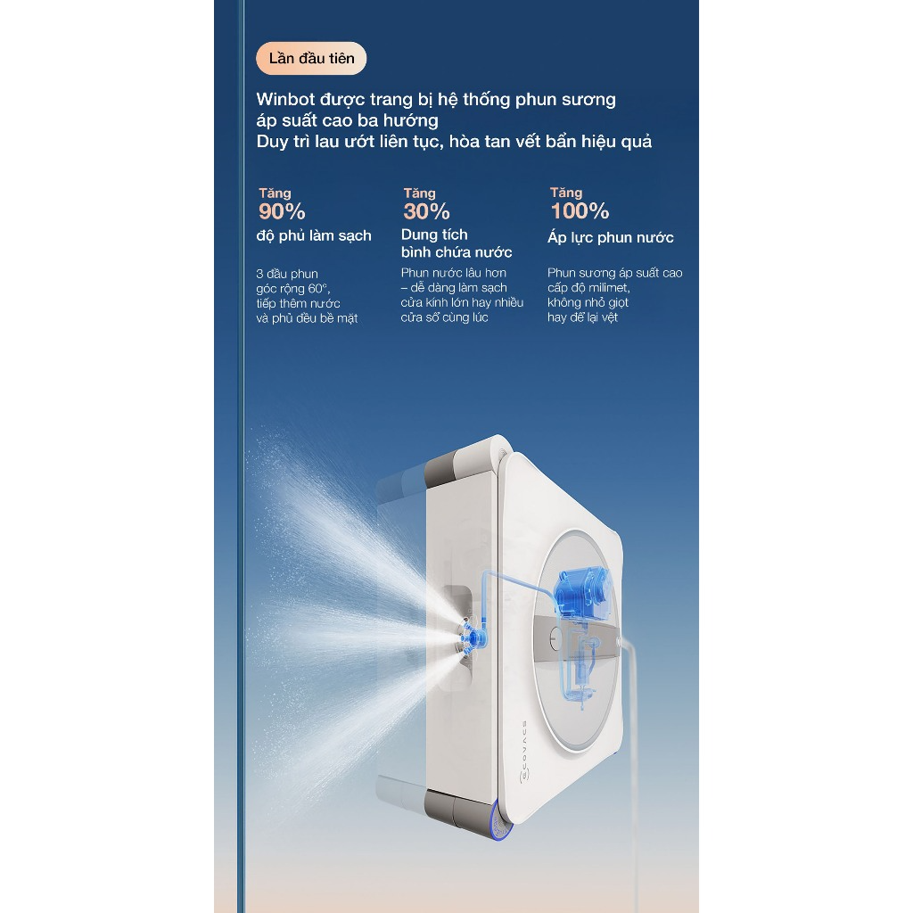 Robot lau kính Winbot W2 Pro Omni - Hình ảnh 5