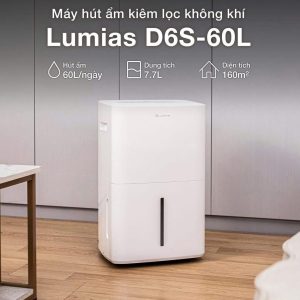 Máy hút ẩm kiêm lọc không khí thông minh Lumias D6s-60L