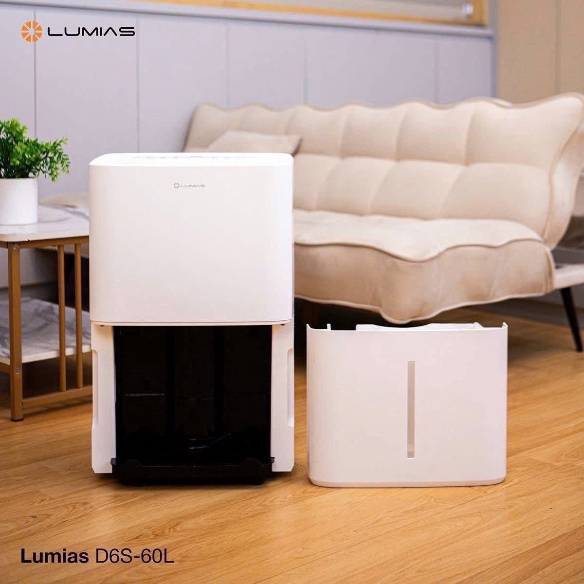 Máy hút ẩm kiêm lọc không khí thông minh Lumias D6s-60L - Hình ảnh 2