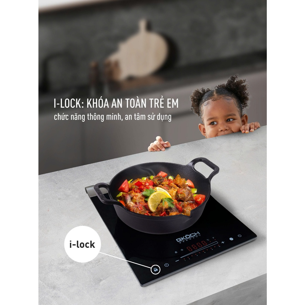 BẾP TỪ ĐƠN GKÖCH BM08 2000W - Hình ảnh 4