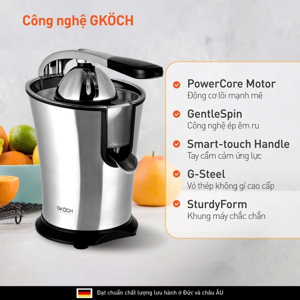 MÁY VẮT CAM GKÖCH GERMANY 160W - Hình ảnh 4