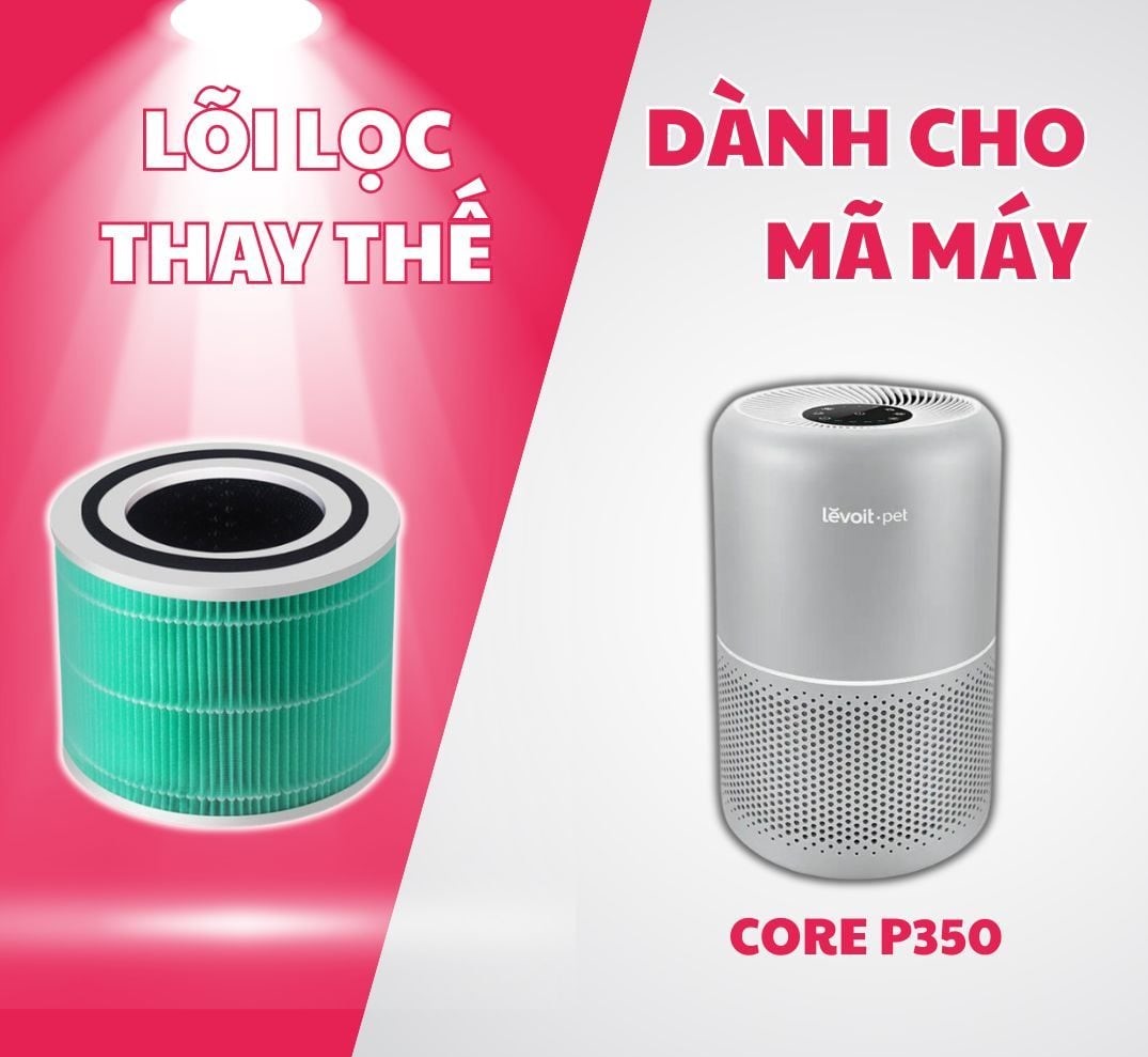 Lõi Lọc Không Khí Levoit Core 300, Core 300S, CORE P350,CORE 300-RAC - Hình ảnh 5
