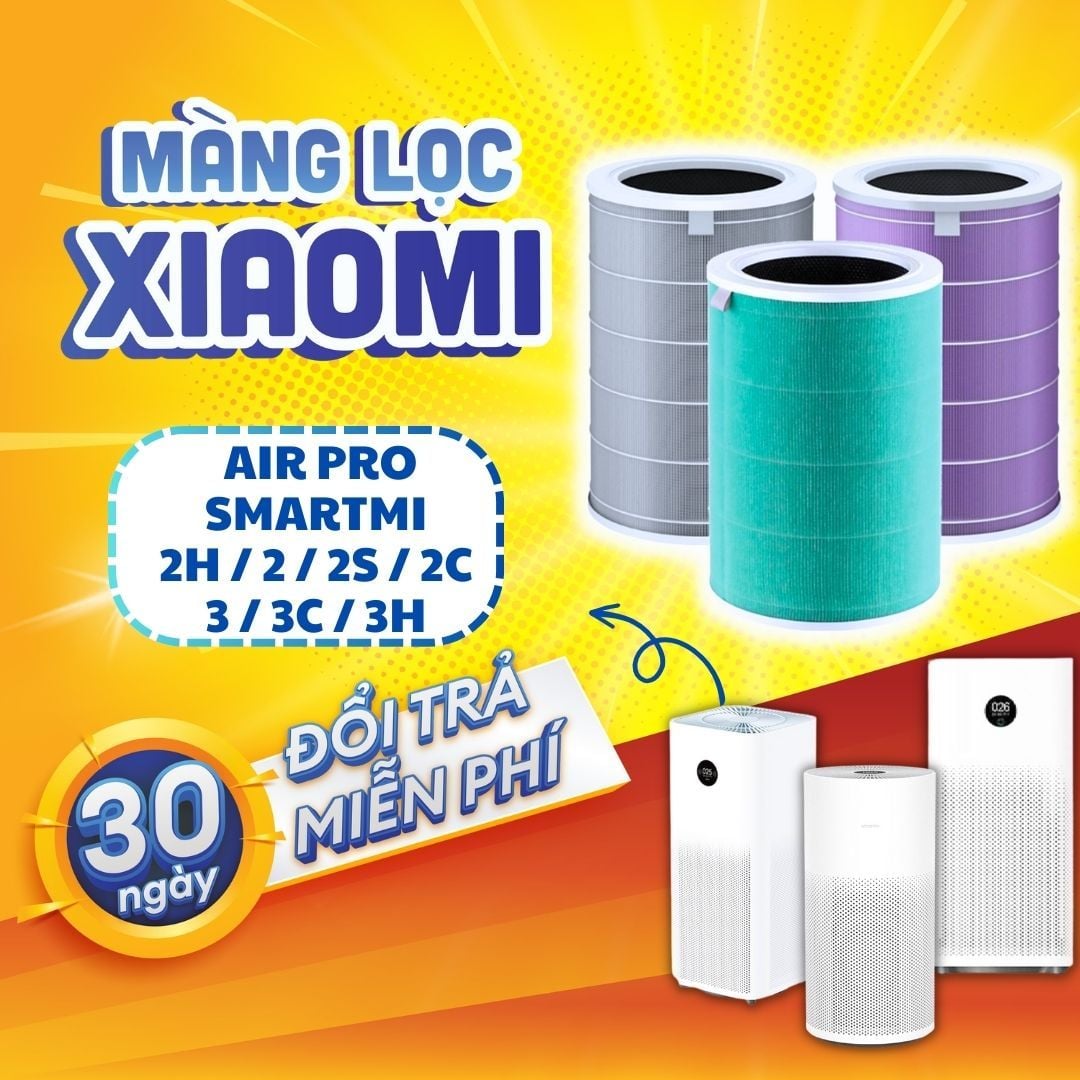 Lõi lọc không khí Xiaomi - Mi Air 1,2,2H,2C,2S,3C,3/3H,Smart mi