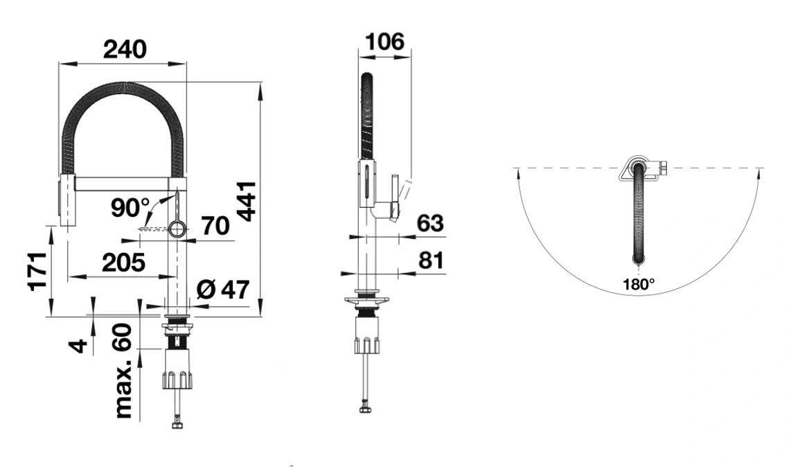 Vòi Rửa Bát Cảm Ứng Blanco Culina-S II Mini 527466 - Hình ảnh 4