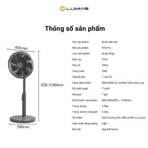Quạt 7 Cánh Lumias F08 Pro
